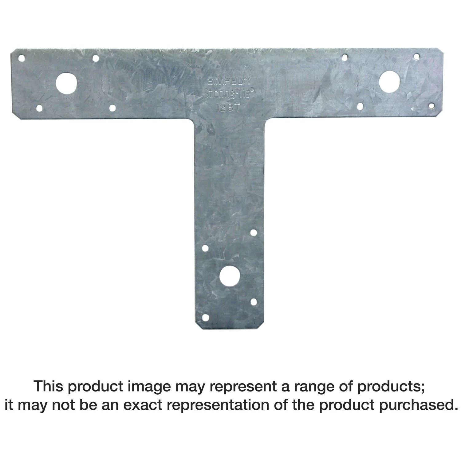 Simpson Strong-Tie 128T 12-in. x 8-in. 14-Gauge Galvanized T Strap