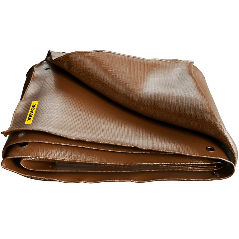 Heavy Duty Tarp, 20 x 40 ft 16 Mil Thick, Waterproof & Sunproof Outdoor Cover, Rip and Tear Proof PE Tarpaulin with Grommets and Reinforced Edges for Truck, RV, Boat, Roof, Tent, Camping, Brown