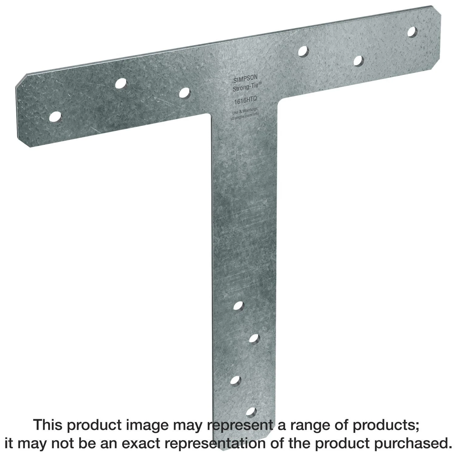 Simpson Strong-Tie 1616HTQ HTQ 16-in. x 16-in. 7-Gauge Hot-Dip Galvanized Heavy T Strap