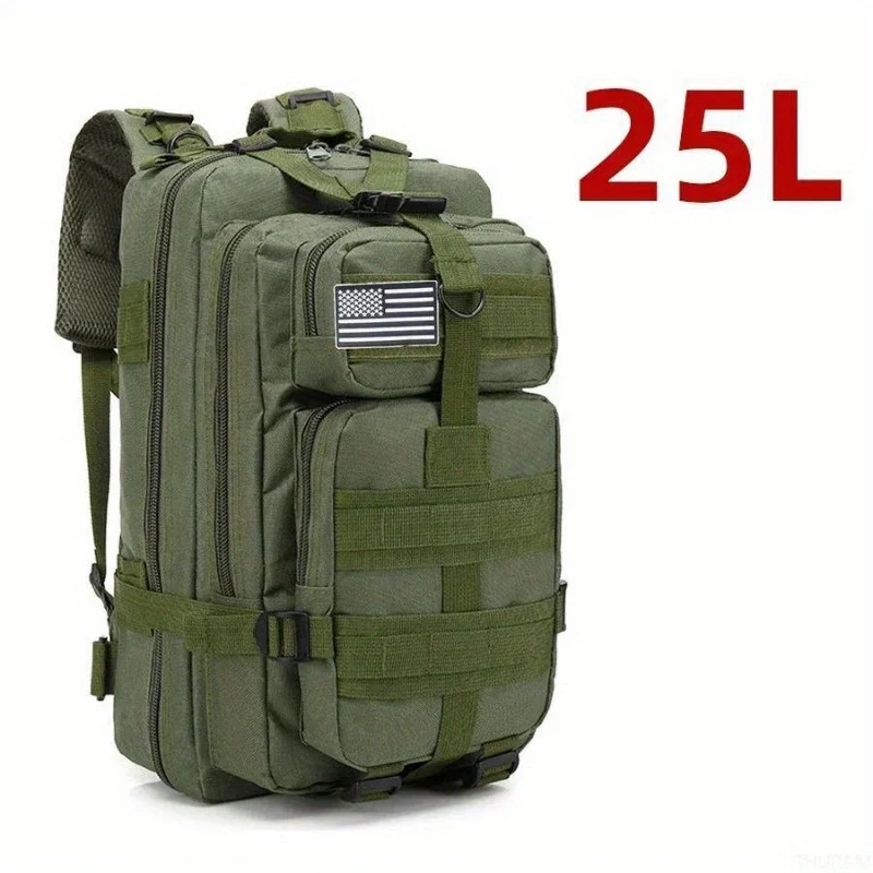 Spacious, Waterproof 1000D Nylon Backpack - Tactical Outdoor Rucksack for Camping, Hiking, Trekking & Fishing | Casual Style, Hand-Washable | Men's Fashion | Available in 6.6gal Size, Hiking Backpack Green