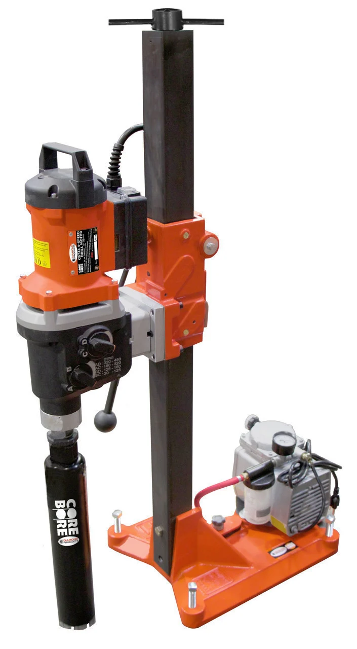 M-1 Complete Core Rig - 20 amp 115V | 550/1000/1600 RPM | Complete rig with add-on vacuum base and vacuum pump