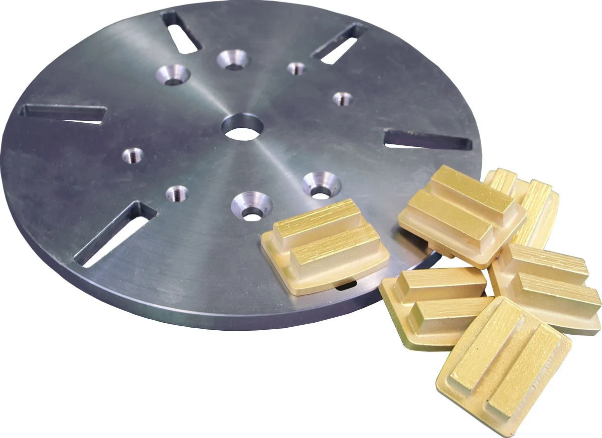 Diamond Core-Lock Inserts | Double Segment CORE-LOCK for HARD Concrete - 80 Grit