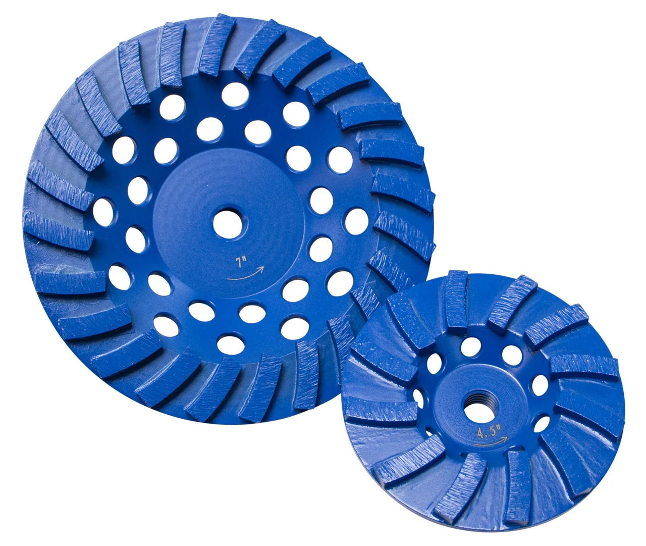 Star Blue Spiral Turbo Cup Grinders - 5" x 5/8-11