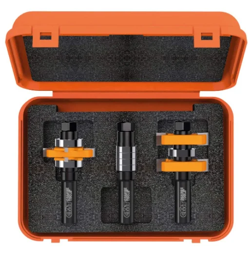 CMT 800.625.11,1'' + 5/8'',Adjustable Tongue & Groove Bit Sets For Mission Style Cabinet Doors