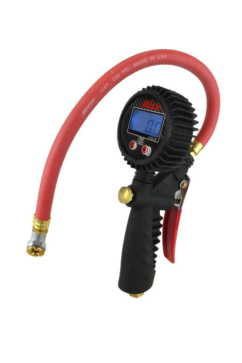 Milton? Pro Digital Tire Inflator/Pressure Pistol Grip Gauge, Ball Foot Chuck, 15" Hose