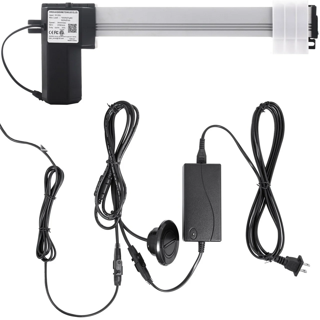 AP-A88 Electric Recliner Motor Replacement Kit DC Motor 21" Stroke Okin Power Recliner Motor Linear Actuator for Electric Sofa Massage Chair Reclining Chairs Motor