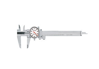 0-8" Dial Caliper White Face