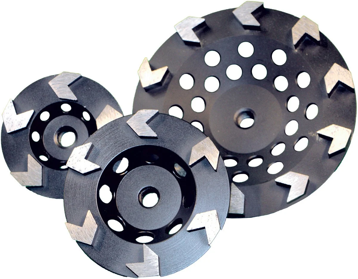 Arrow Segmented Cup Wheel for Floor Polishing 4 In