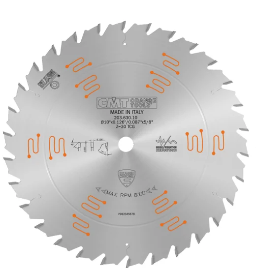 CMT 203.036.12W1,12'' + 1/64'',Heavy-Duty Glue Line Ripping Blade