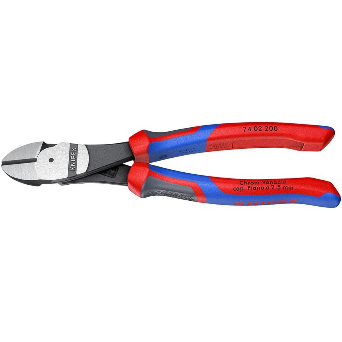 Knipex 8-in. High Leverage Diagonal Cutter Pliers with Multi-Component Grips (74 02 200 SBA)