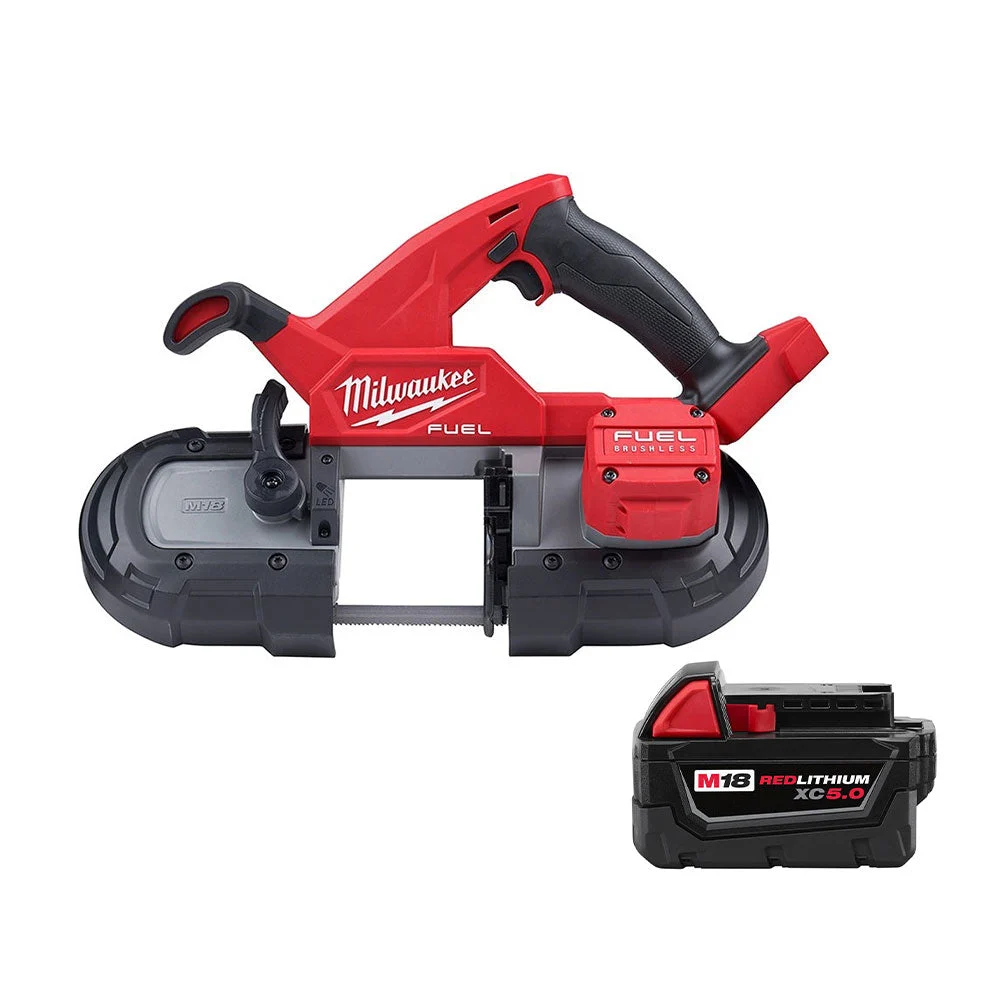 Milwaukee 2829-20 M18 FUEL Compact Band Saw with 5.0Ah Battery