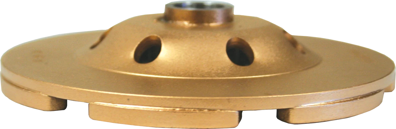 Standard Gold Low Profile Cup Grinders - 5" x 5/8-11 - 12 Segments Turbo
