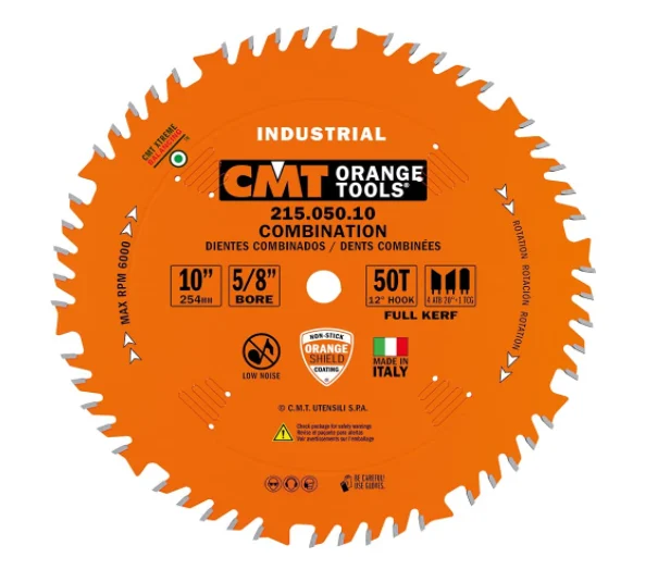 CMT 215.050.10,10'',Industrial Combination Circular Saw Blades