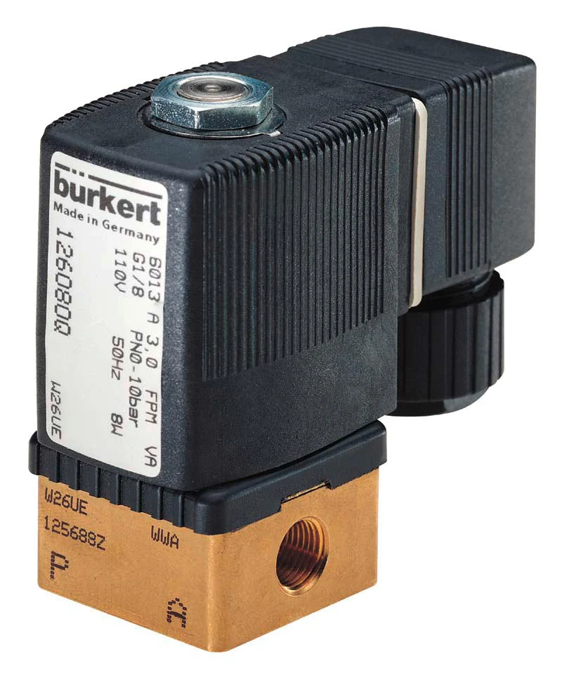 1/8'' NPT Brass 24VDC Solenoid Valve Burkert 6013 462272