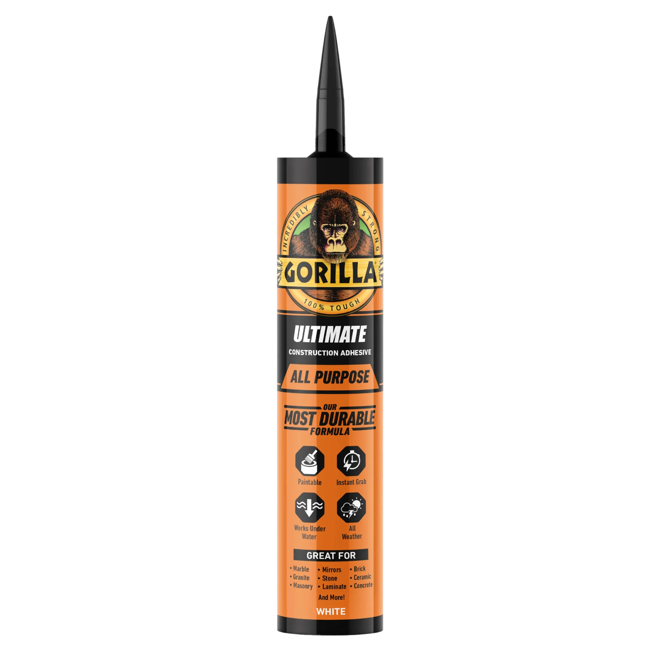 Gorilla Glue Construction Adhesive HD Ultimate, 9-oz. Tube (8008002)
