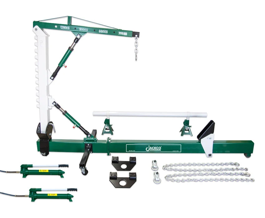BODY STRAIGHTENER WITH TWO HAND PUMPS & CRANE