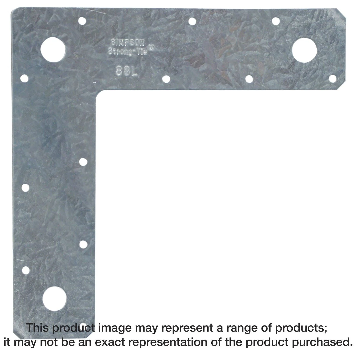 Simpson Strong-Tie 88L 8-in. x 8-in. 14-Gauge Galvanized L Strap