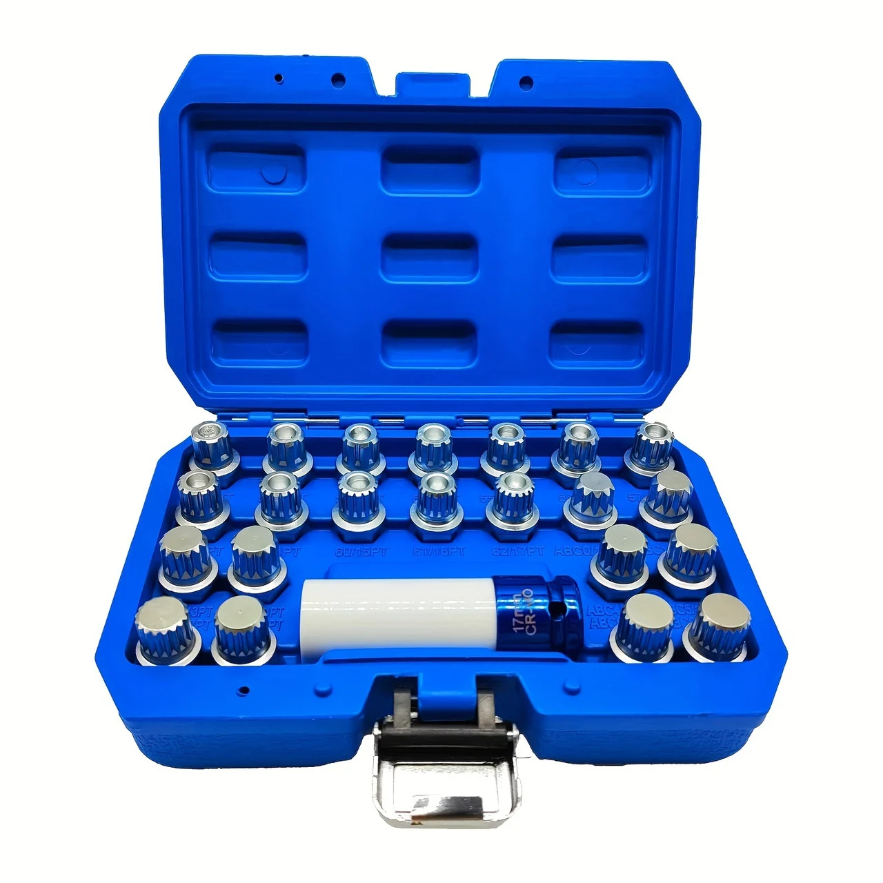 23pcs Wheel Locking Nut Key Kit Compatible With VW for Volkswagen for Audi VAG, Wheel Lock Nut Socket Adapter Set, Wheel Anti-theft Lug Nut Removal Tool, Anti-theft Screw Remover