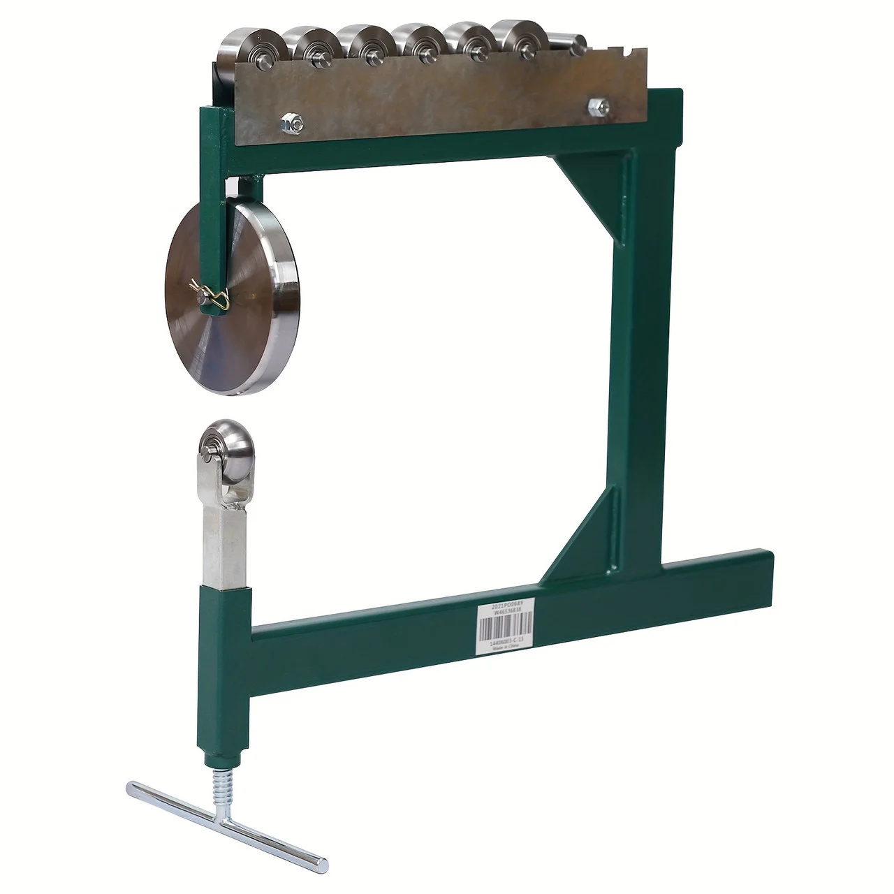Sturdy Green Steel Wheel Shaping Bench - Adjustable Clamp, Fine Grit Grinding Wheel for Mold Grinders, Metal Shaping & Sizing - Rust-Resistant Workbench, Bench Grinder
