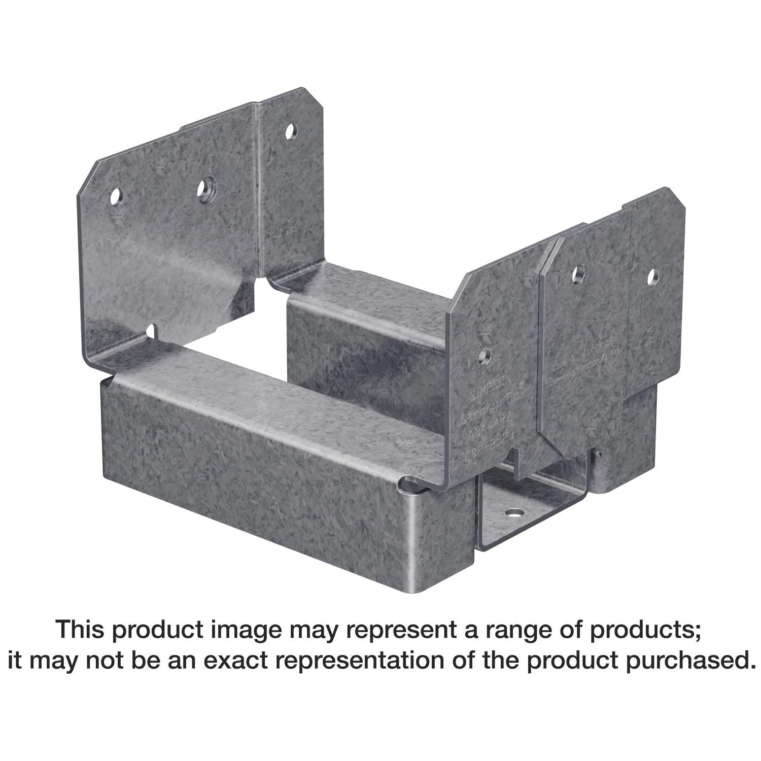 Simpson Strong-Tie ABA44RZ ABA ZMAX Galvanized Adjustable Standoff Post Base for 4x4 Rough
