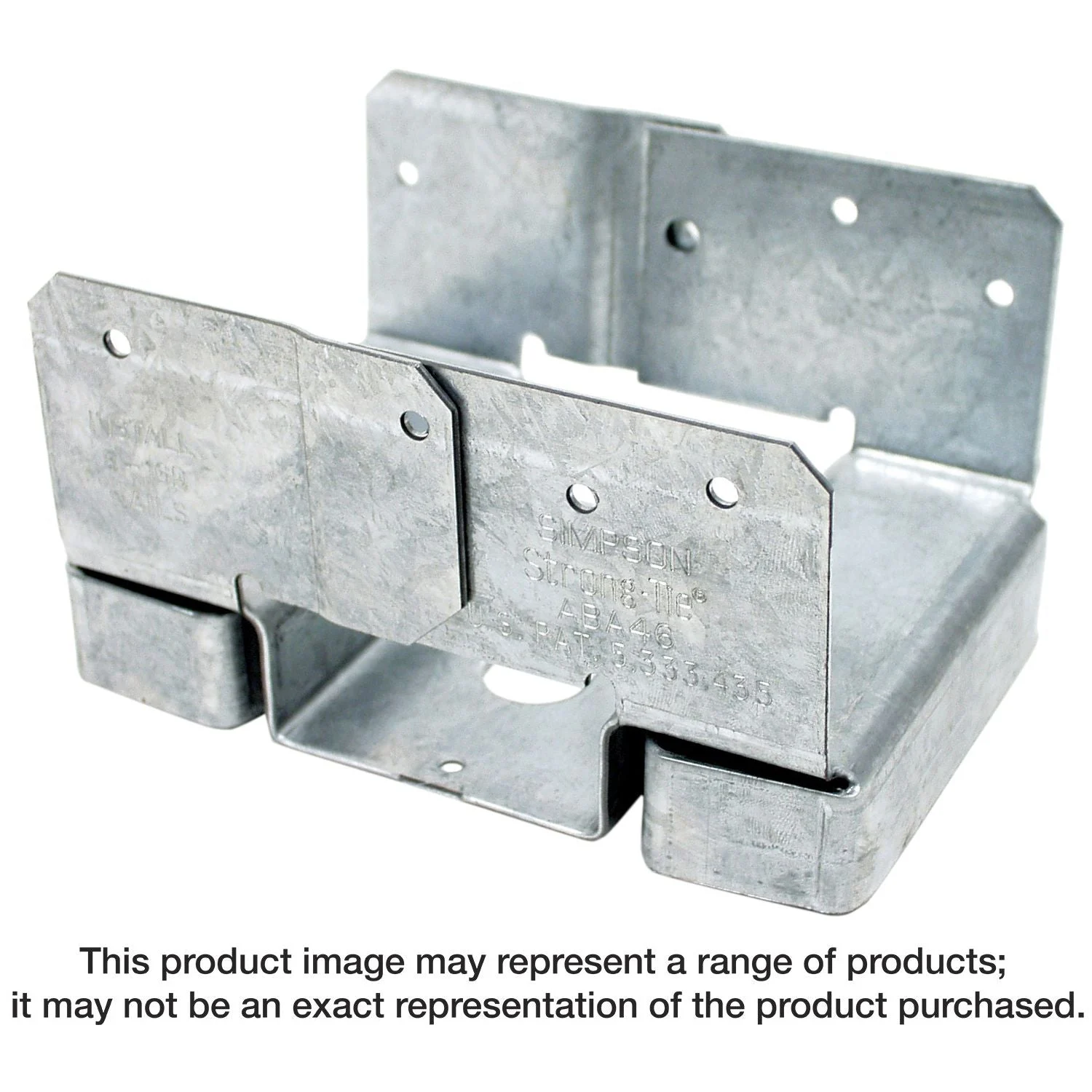 Simpson Strong-Tie ABA46Z ABA ZMAX Galvanized Adjustable Standoff Post Base for 4x6