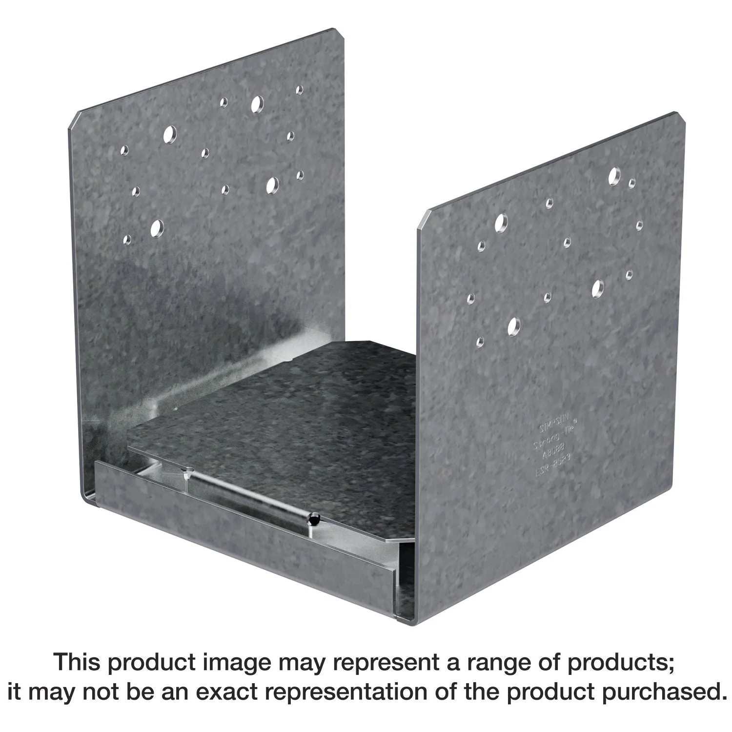 Simpson Strong-Tie ABU88RHDG ABU Hot-Dip Galvanized Adjustable Standoff Post Base for 8x8 Rough
