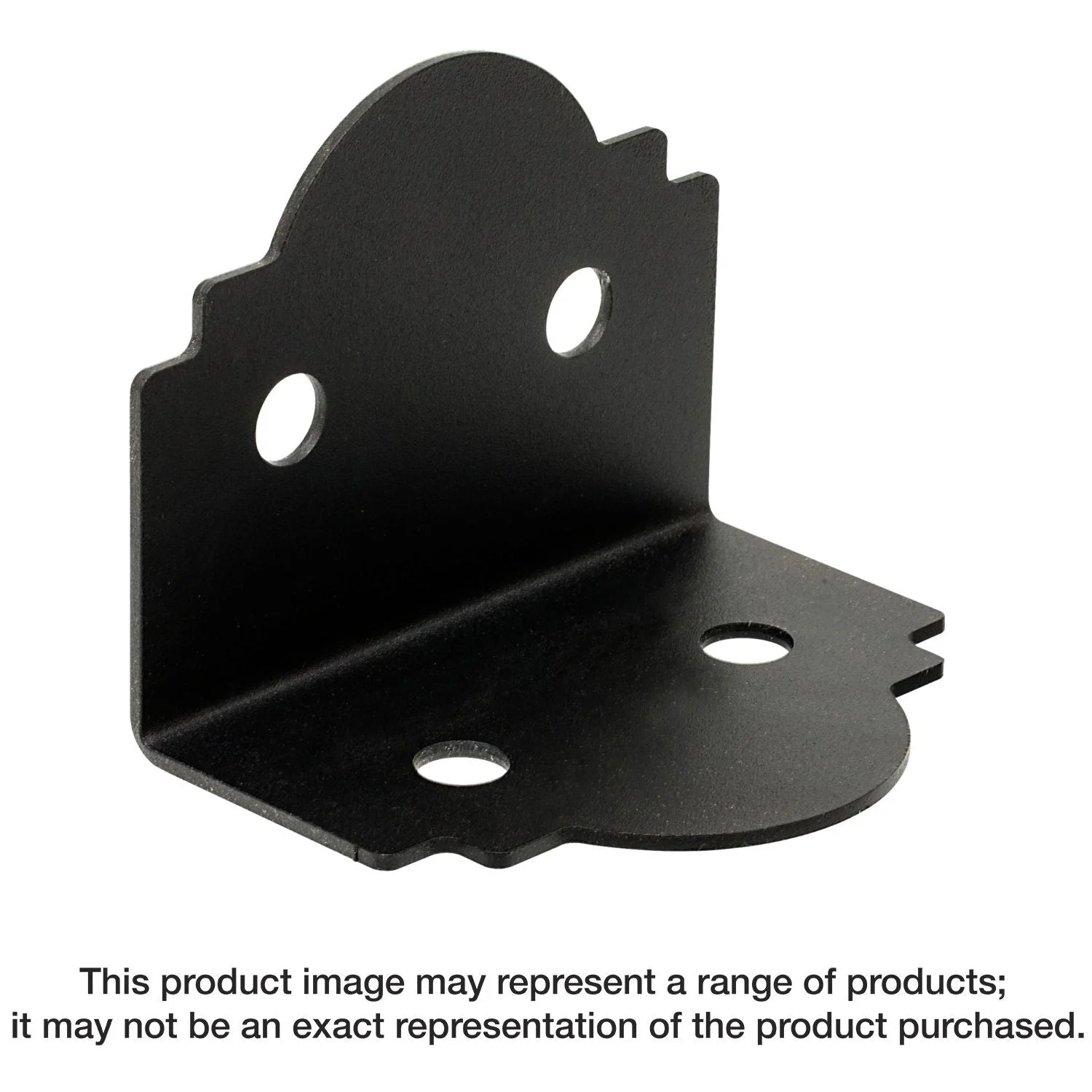 Simpson Strong-Tie APA6 Outdoor Accents Mission Collection ZMAX, Black Powder-Coated 90° Angle for 6x