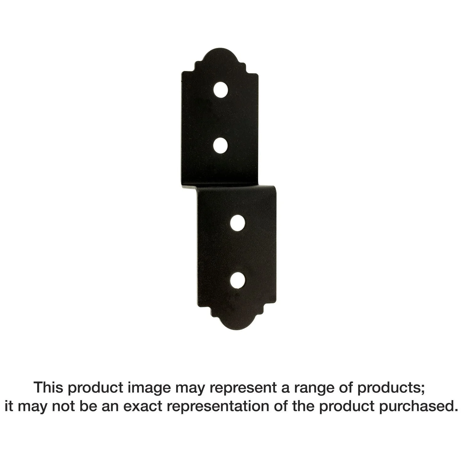Simpson Strong-Tie APDJT1.75-6 Outdoor Accents Mission Collection 5-in. ZMAX, Black Powder-Coated Deck Joist Tie for 1-3/4-in. Wood