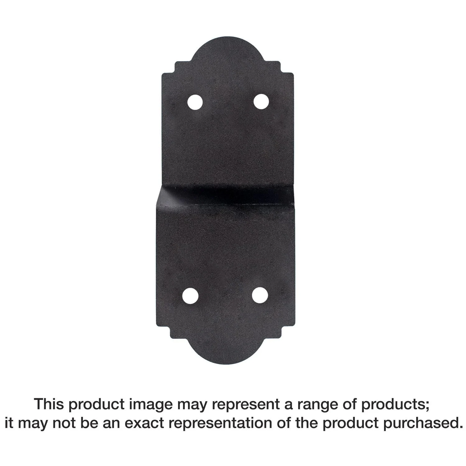 Simpson Strong-Tie APDJT2-6 Outdoor Accents Mission Collection 5-in. ZMAX, Black Powder-Coated Deck Joist Tie for 2x