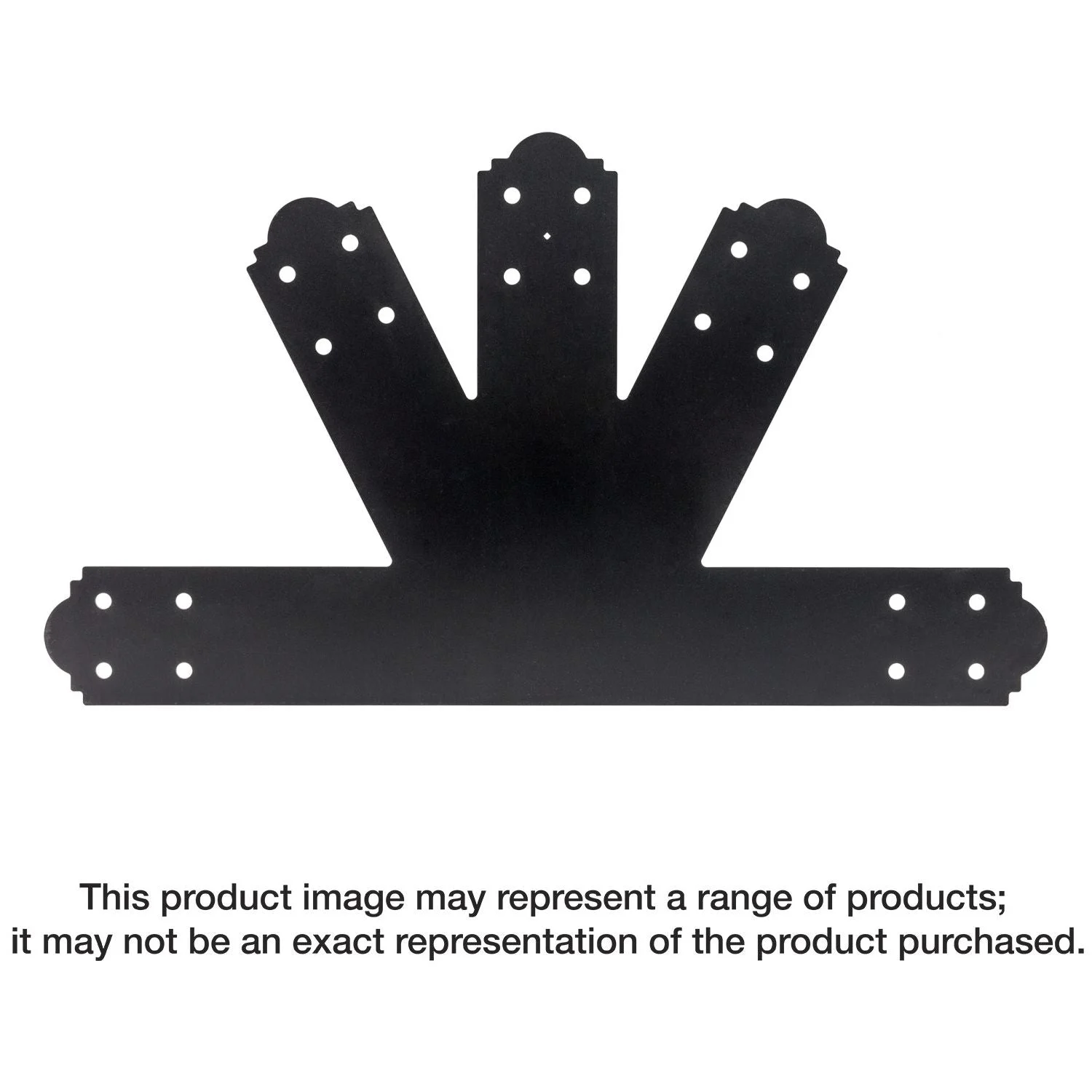 Simpson Strong-Tie APGP612 Outdoor Accents Mission Collection 6:12 Pitch ZMAX, Black Powder-Coated Gable Plate