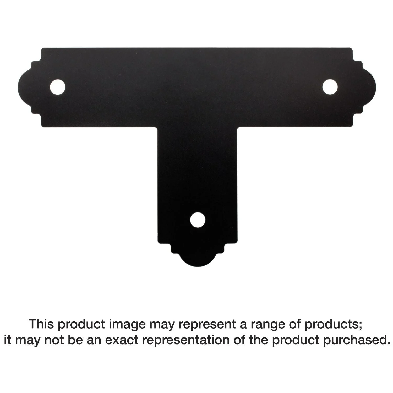 Simpson Strong-Tie APT4 Outdoor Accents Mission Collection ZMAX, Black Powder-Coated T Strap for 4x4
