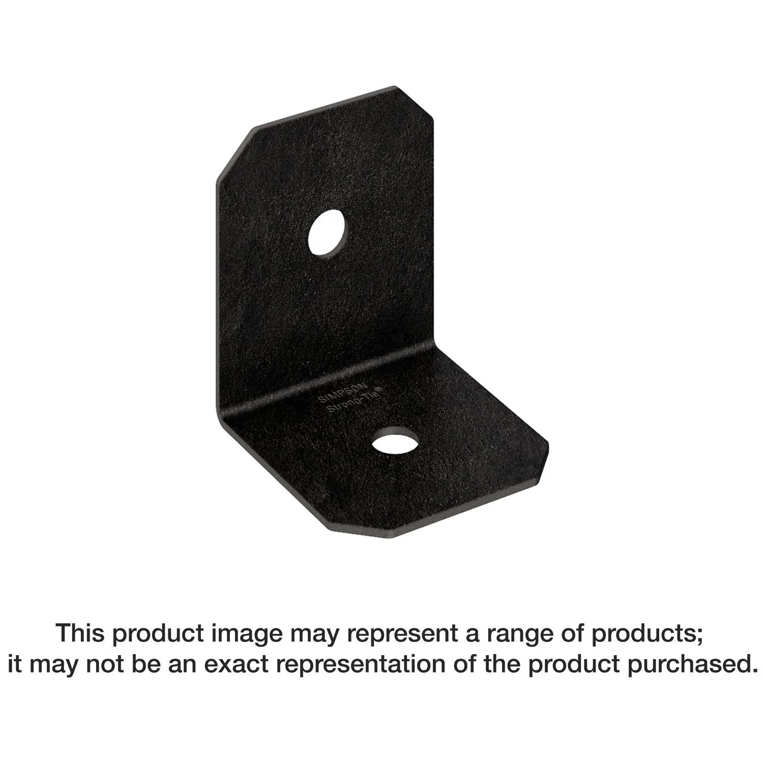 Simpson Strong-Tie APVA4 Outdoor Accents Avant Collection ZMAX, Black Powder-Coated 90° Angle for 4x