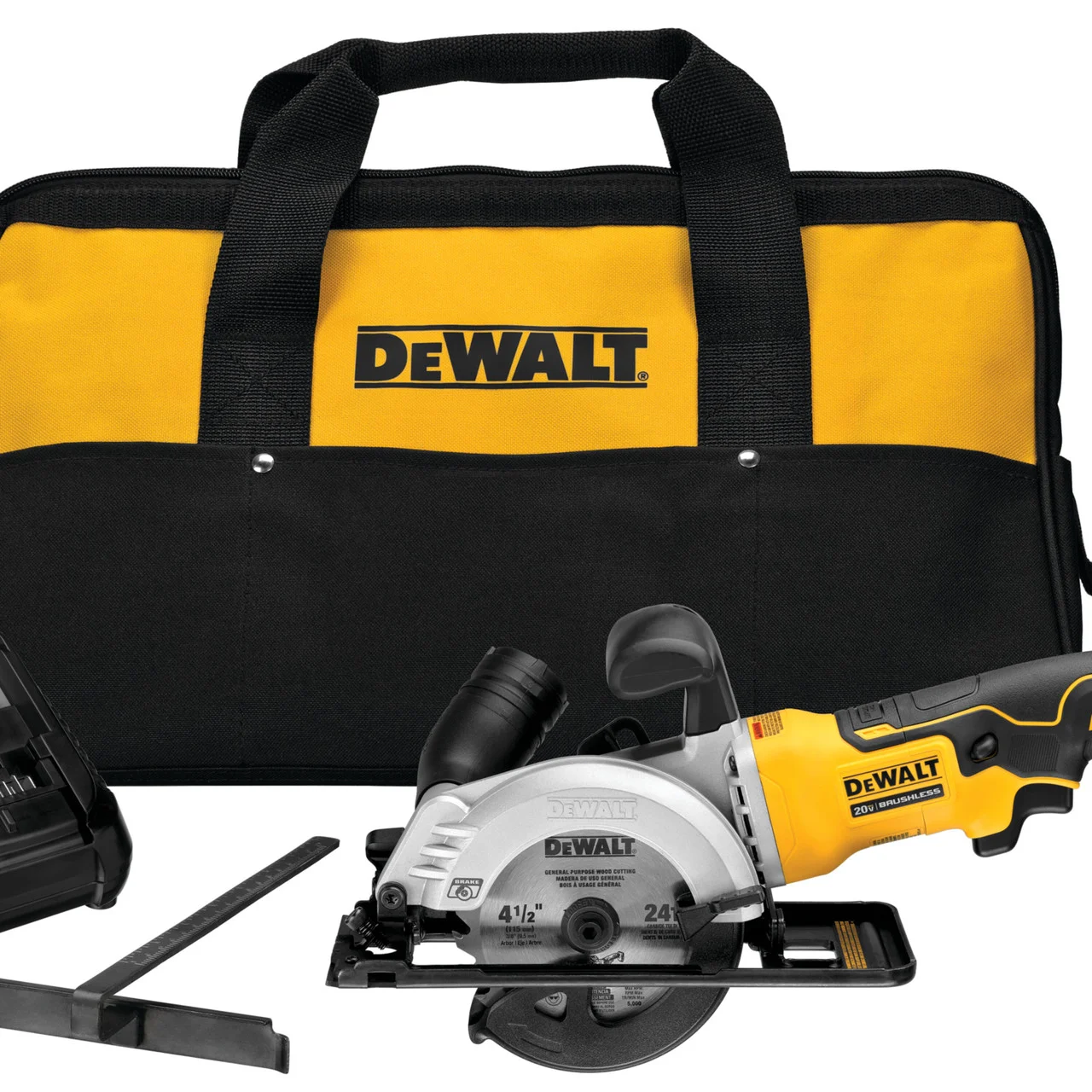 ATOMIC 20V MAX* BRUSHLESS 4-1/2 IN. CORDLESS CIRCULAR SAW KIT DCS571P1