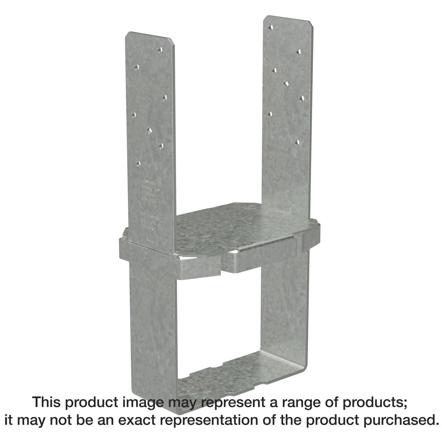 Simpson Strong-Tie CBSQ44-SDS2HDG CBSQ Hot-Dip Galvanized Standoff Column Base for 4x4 with SDS Screws