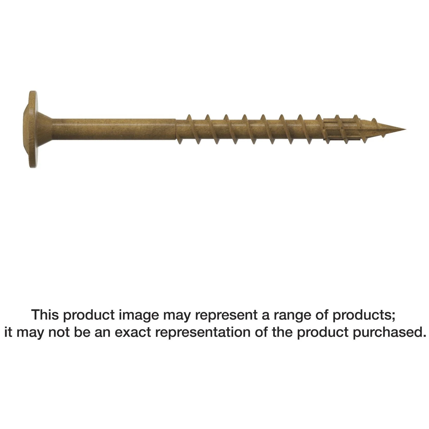 Simpson Strong-Tie CBT08200MB Wafer-Head Construction Screw, #8 x 2-in. T20, Quik Guard, Tan, 3000-Pack