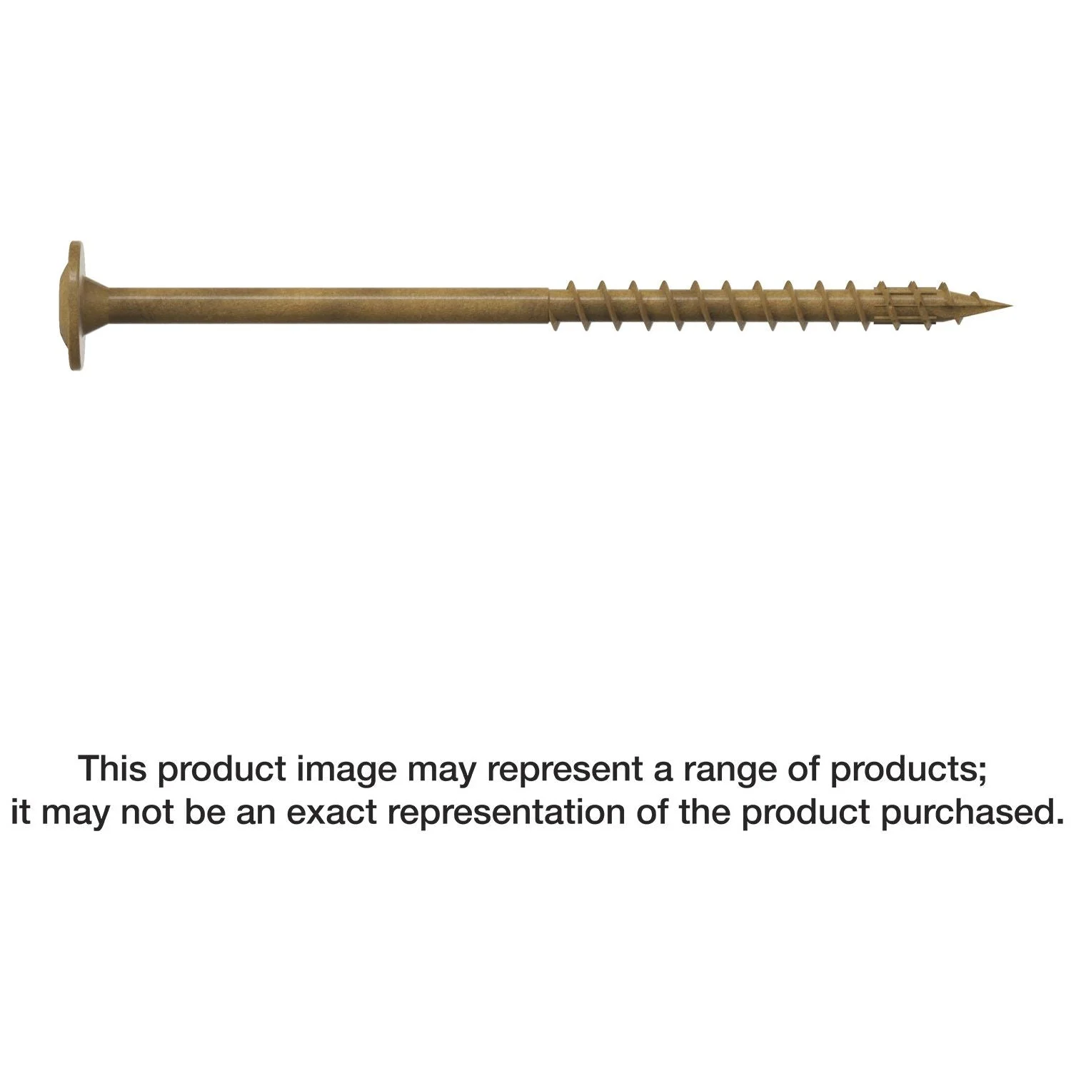 Simpson Strong-Tie CBT08300R200 Wafer-Head Construction Screw, #8 x 3-in. T20, Quik Guard, Tan, 200-Pack