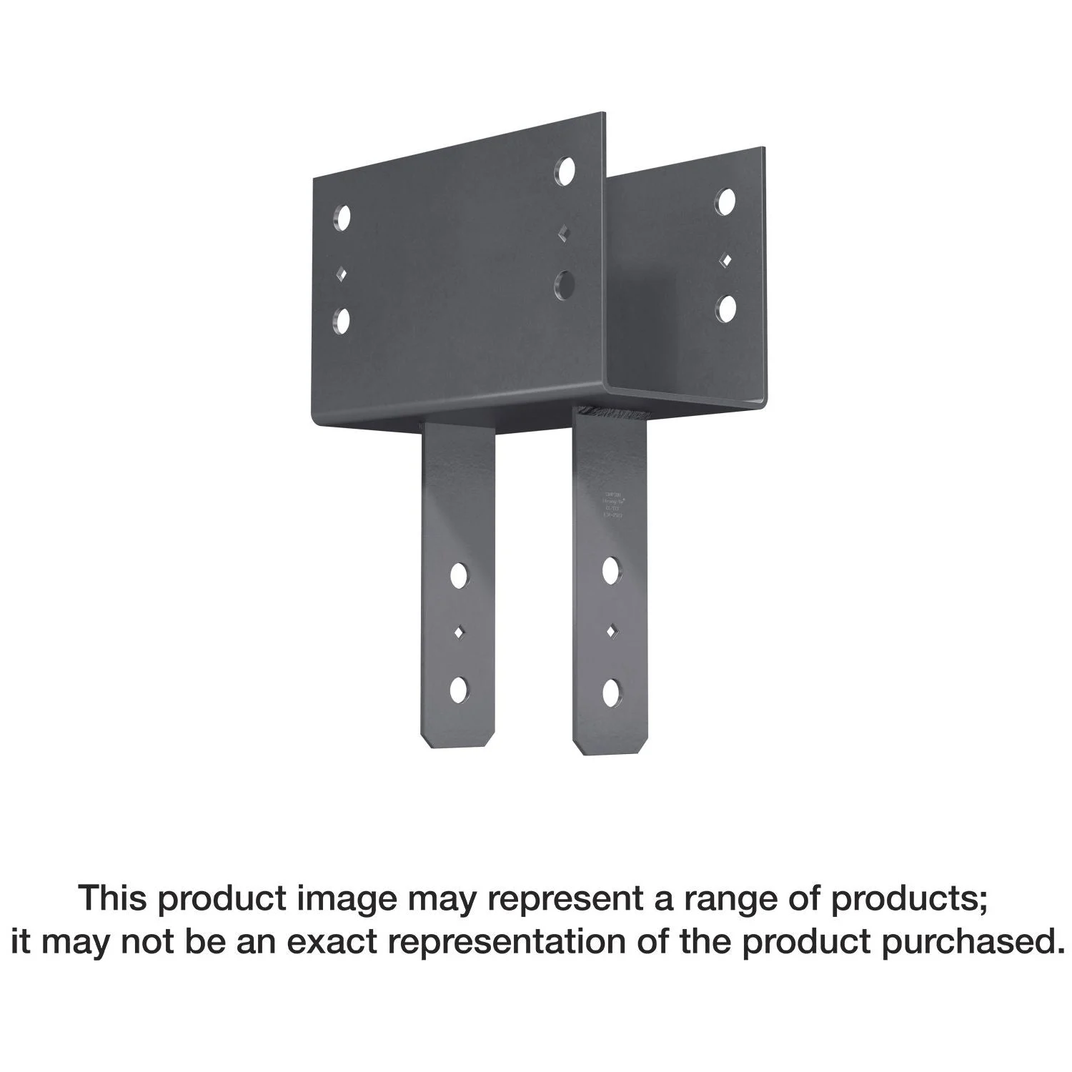 Simpson Strong-Tie CC46PC CCPC Black Powder-Coated Column Cap for 4x Beam, 6x Post