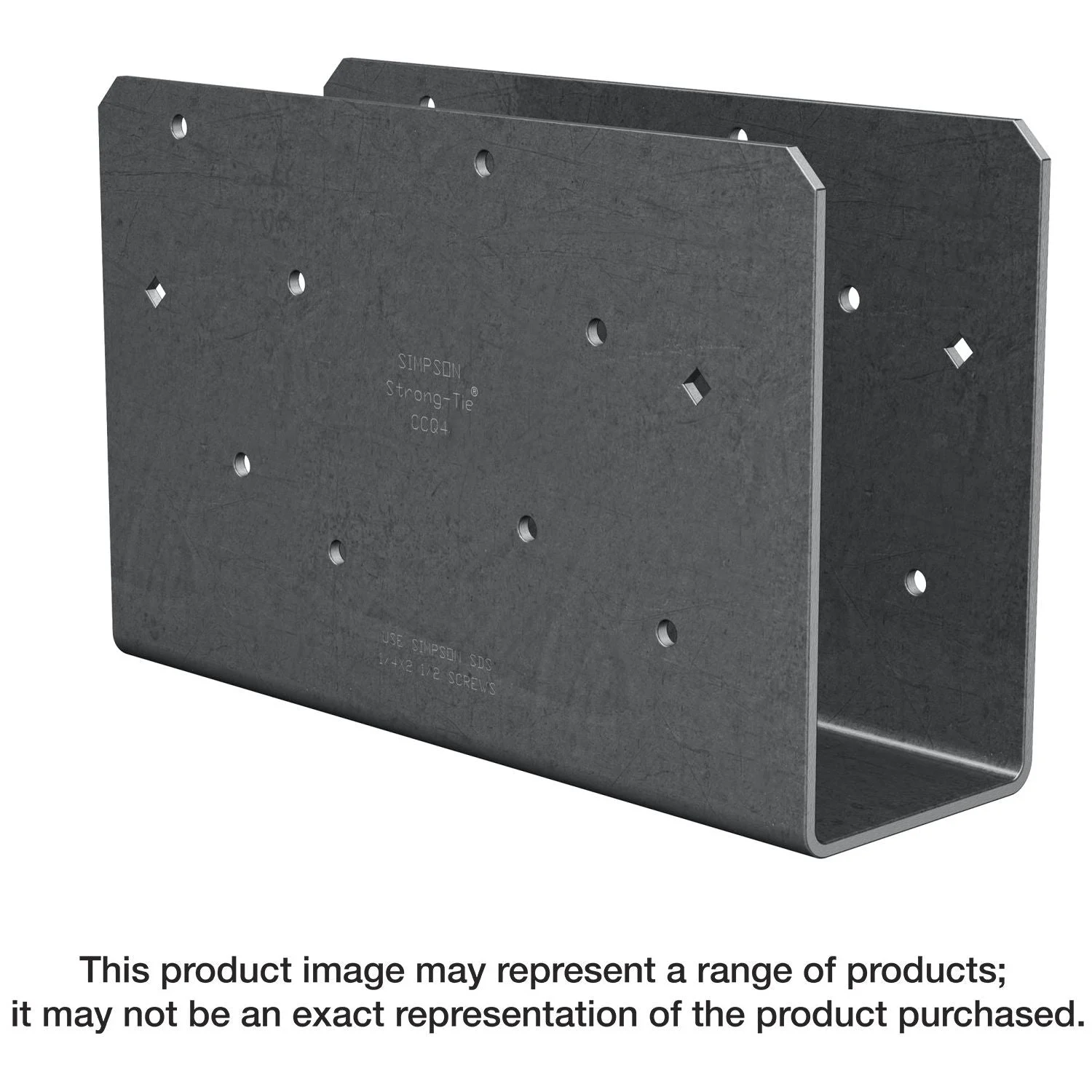 Simpson Strong-Tie CCOQ4-SDS2.5 CCOQ Column Cap, No Straps, for 4x Beam, with Strong-Drive SDS Screws