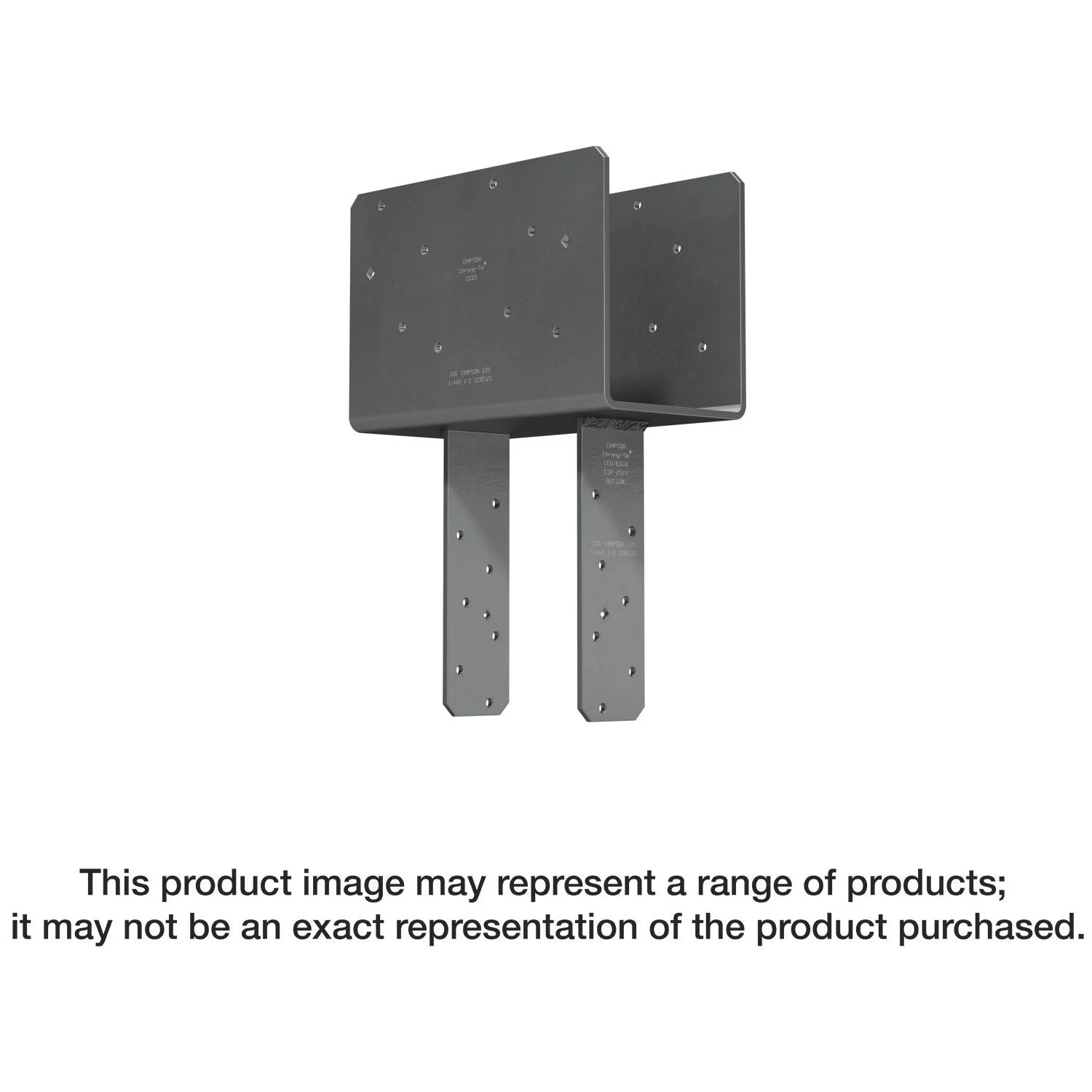 Simpson Strong-Tie CCQ5-4SDS2.5 CCQ Column Cap for 5-1/8-in. Beam, 4x Post with Strong-Drive SDS Screws