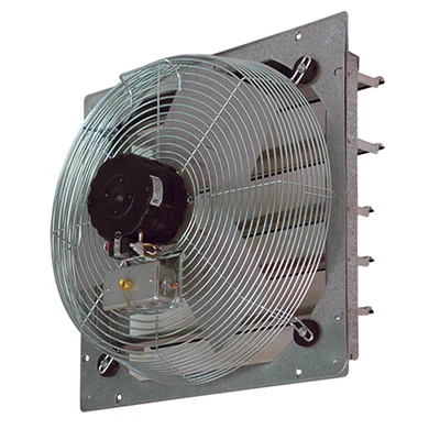 20" Direct Drive Shutter Mounted Exhaust Fan, 2 Speed, 1/4 HP