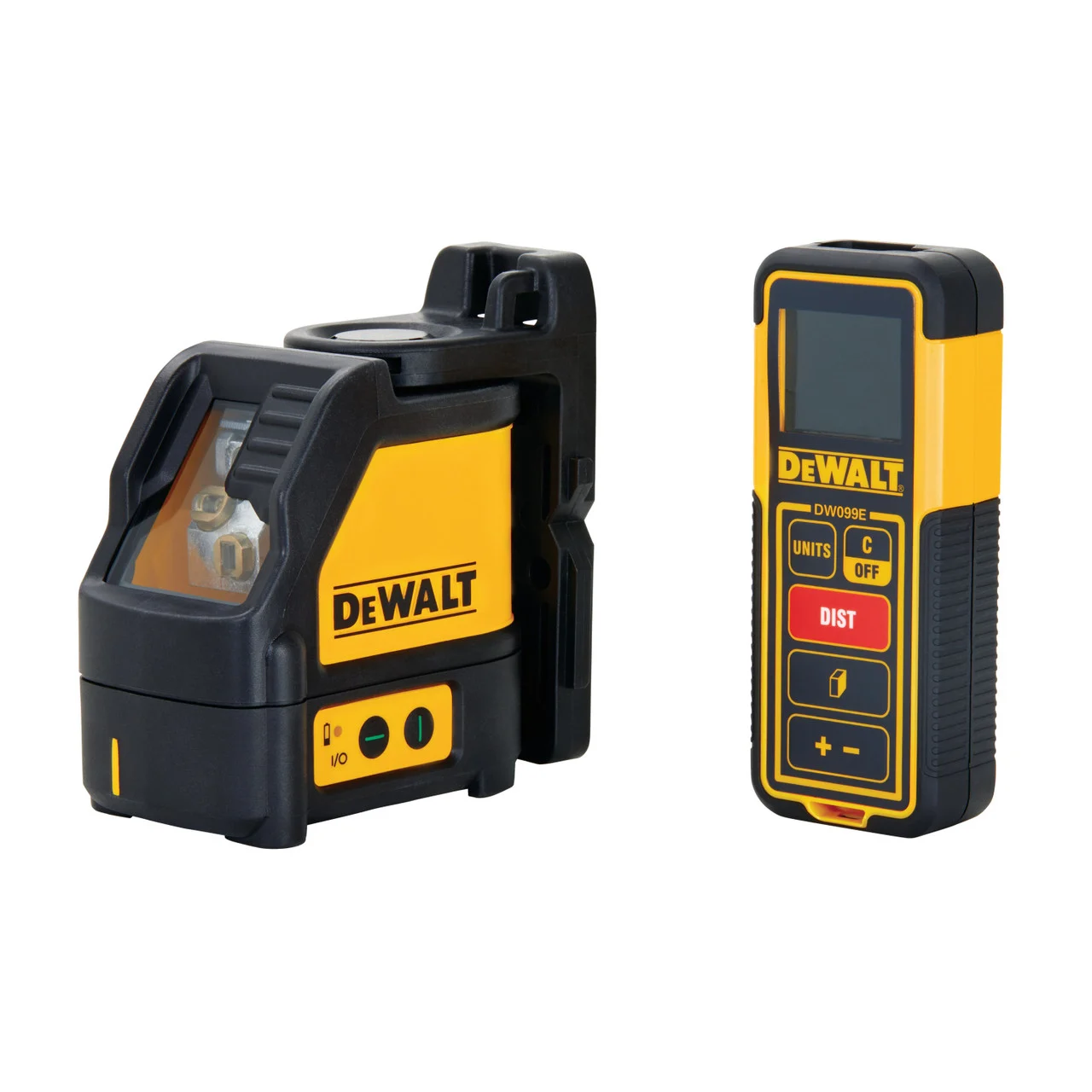 GREEN LINE LASER LEVEL & 100 FT. LASER DISTANCE MEASURER DW0889CG