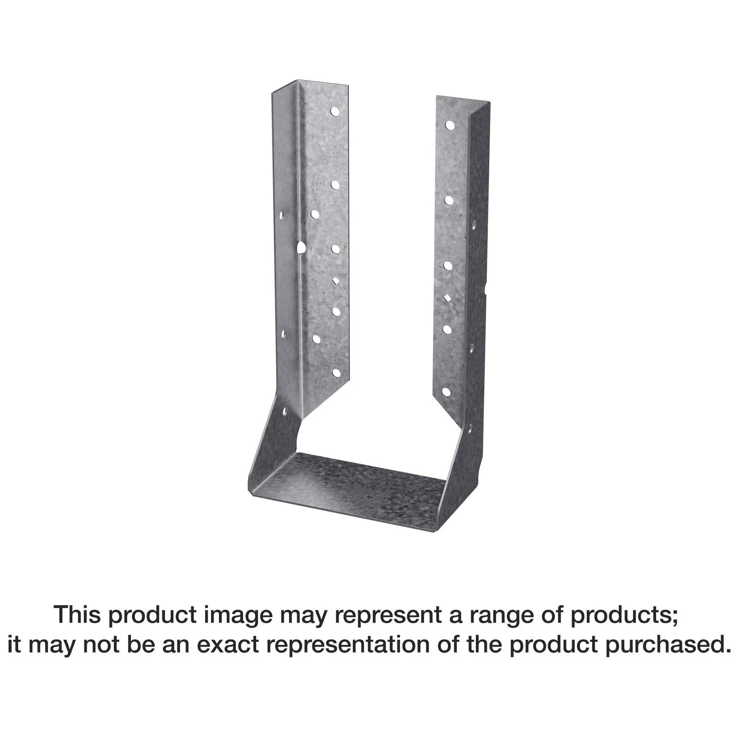 Simpson Strong-Tie HUCQ612SS-SDS HUCQ Stainless-Steel Heavy Face-Mount Concealed-Flange Joist Hanger for 6x12 w/ Screws