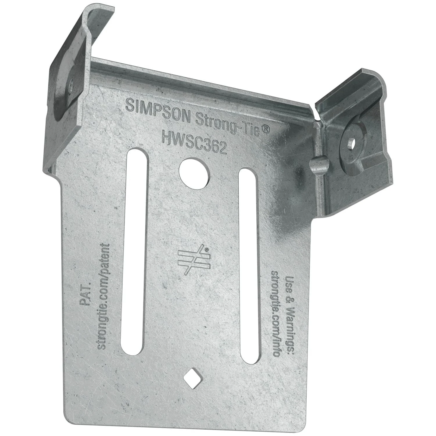 Simpson Strong-Tie HWSC362-KT HWSC 3-7/16-in. Head-of-Wall Slide-Clip Connector w/ Screws, 50-Pack
