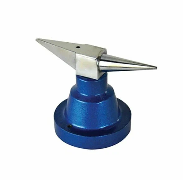 4-1/2" Jewelers Double Horn Anvil 1lb 11oz Bench Mounted Metalsmith Forming Tool