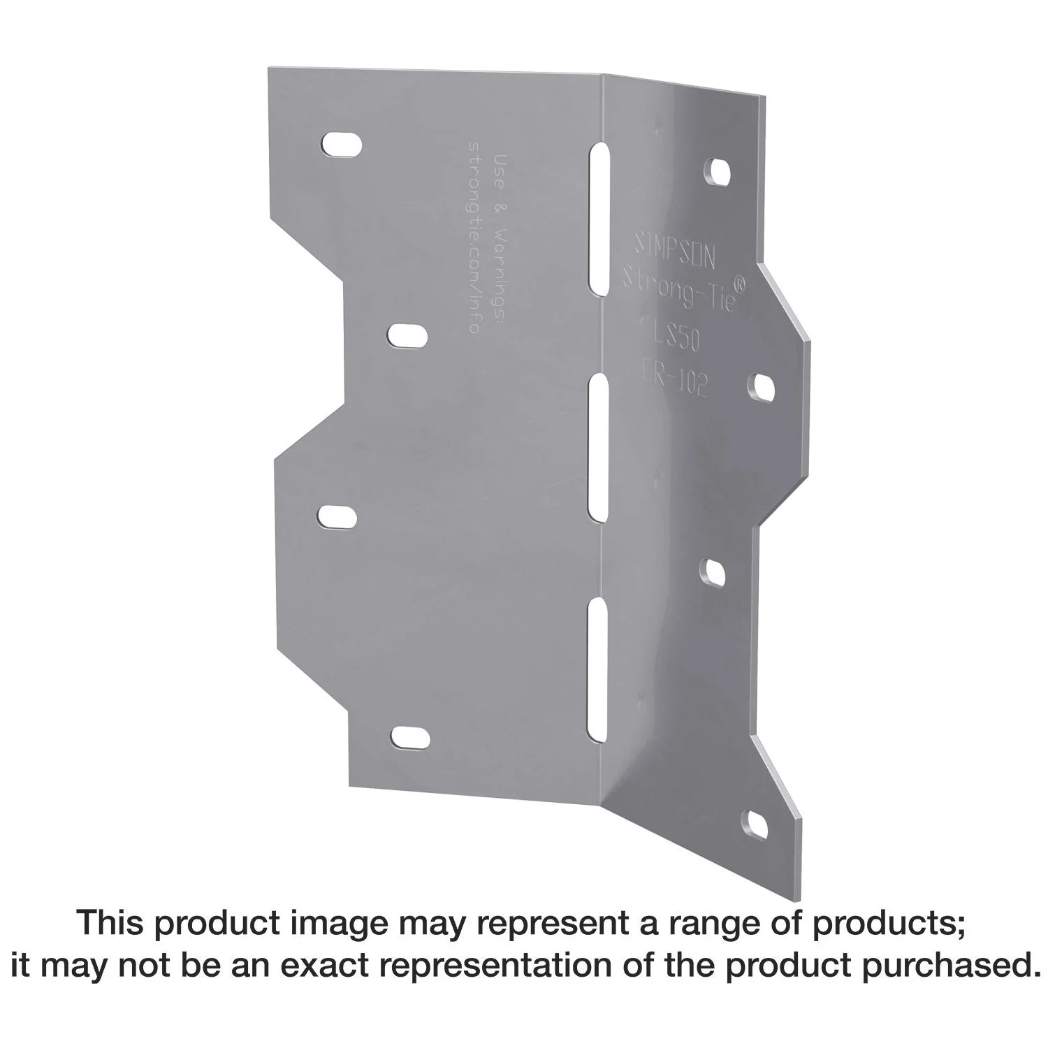 Simpson Strong-Tie LS50SS LS 4-7/8-in. 18-Gauge Stainless-Steel Adjustable L Angle