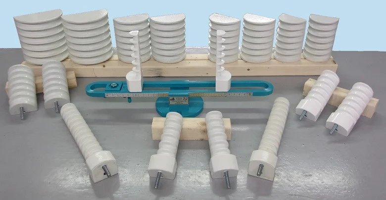 Electric Motor Winding Heads Combination Set of #1-11 Single Phase and #1-5 Three Phase Heads with Standard 19" Long Holder & Instant Coil Release
