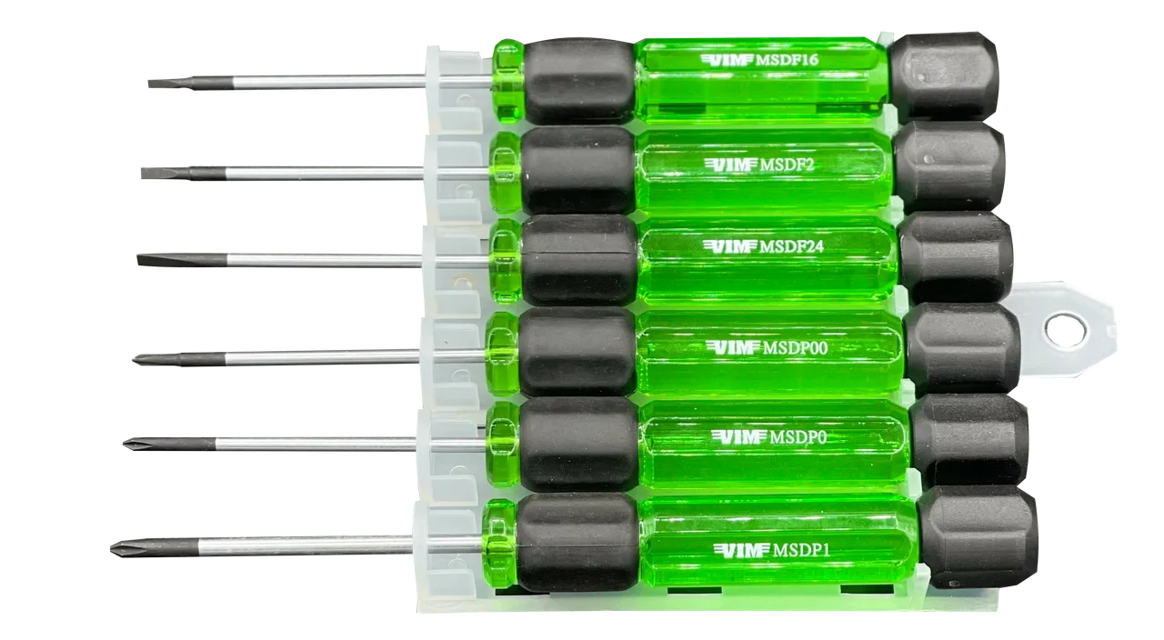 6 PC. MINIATURE SCREWDRIVER SET - Phillips & Slotted