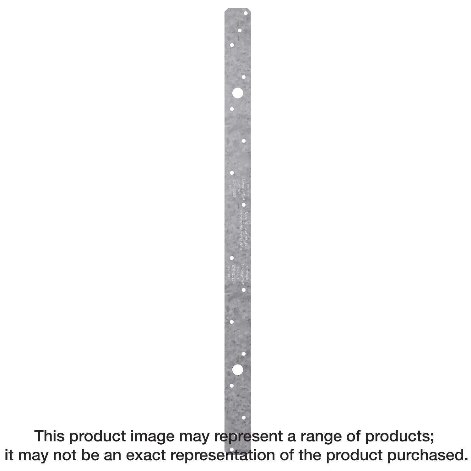 Simpson Strong-Tie MSTA18SS MSTA 18-in. 18-Gauge Stainless-Steel Medium Strap Tie