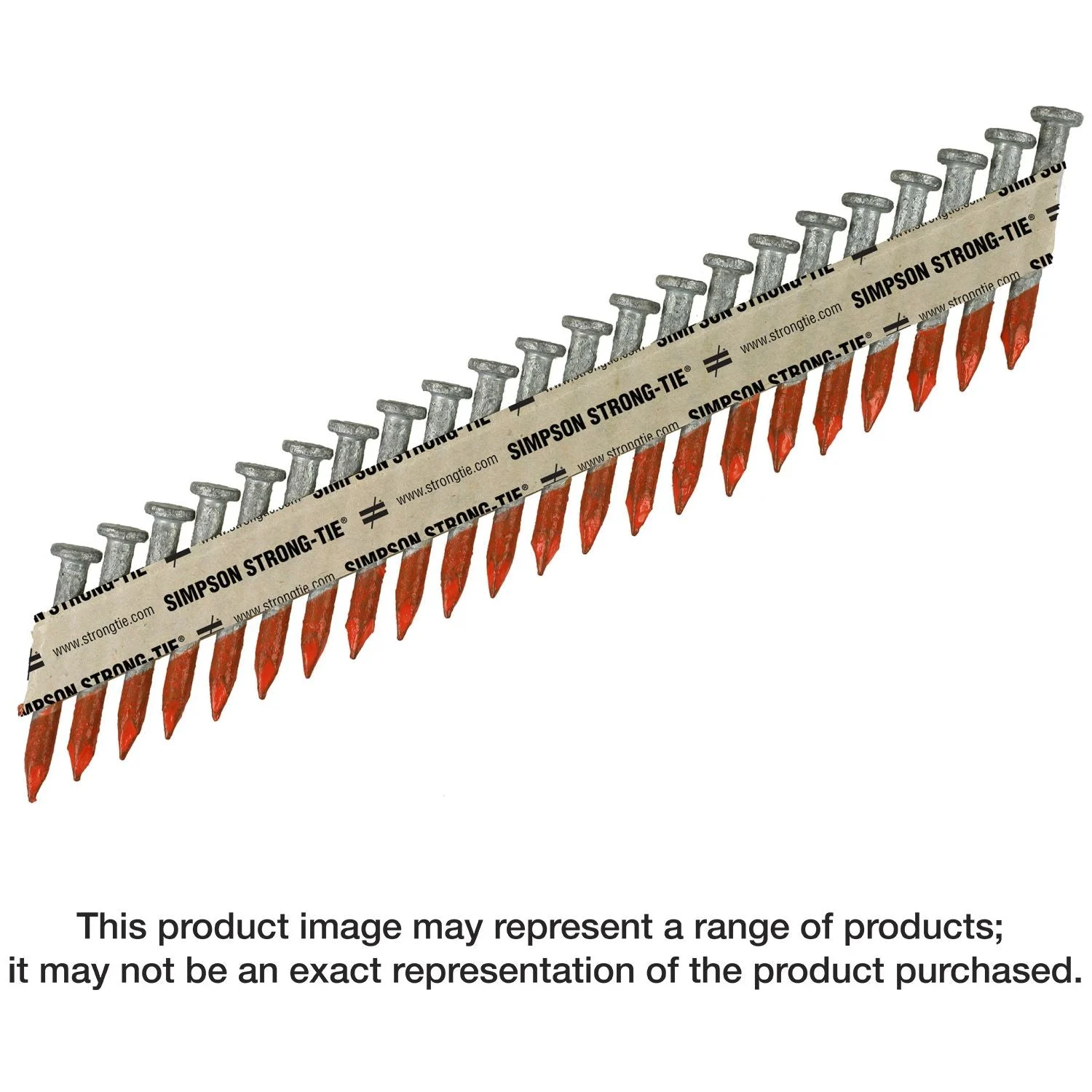 Simpson Strong-Tie N16HDGPT2000 Strong-Drive 33° SCN SMOOTH-SHANK CONNECTOR Nail, 2-1/2-in. x .162-in. HDG, 2000-Pack