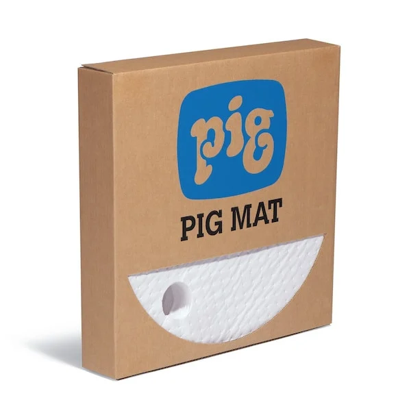 Oil-Only Barrel Top Absorbent Mat Heavyweight.75in Dia and 2in Dia, 25PK